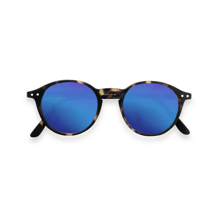 Lunettes de Soleil #D Tortoise Verres Miroirs - Collection Adulte | Noir- Image produit n°0