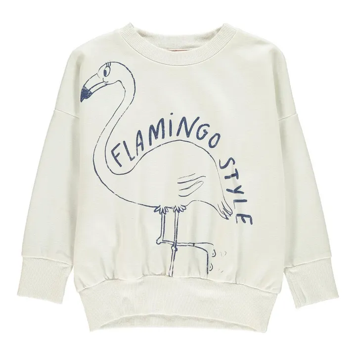 Sweatshirt Flamingo Style aus Bio-Baumwolle  | Seidenfarben- Produktbild Nr. 0