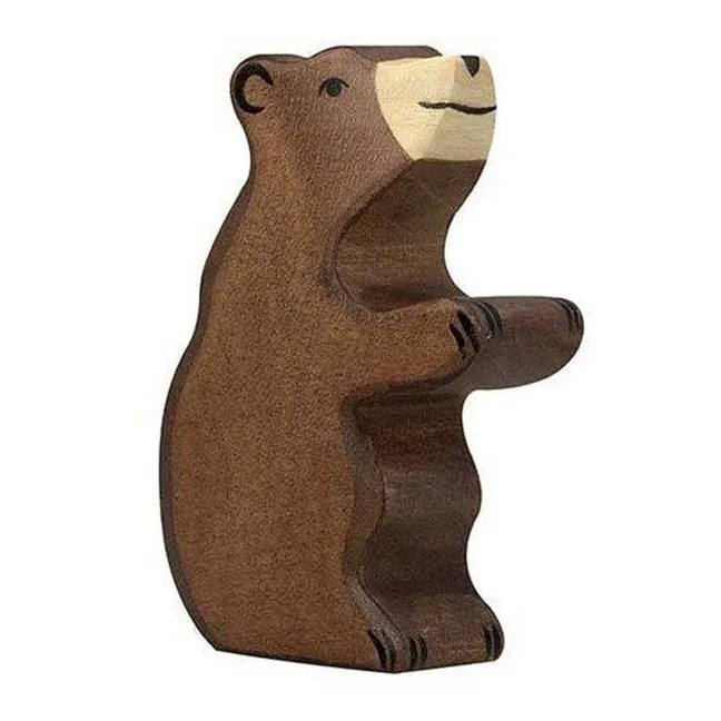 Figurín de madera oso pequeño