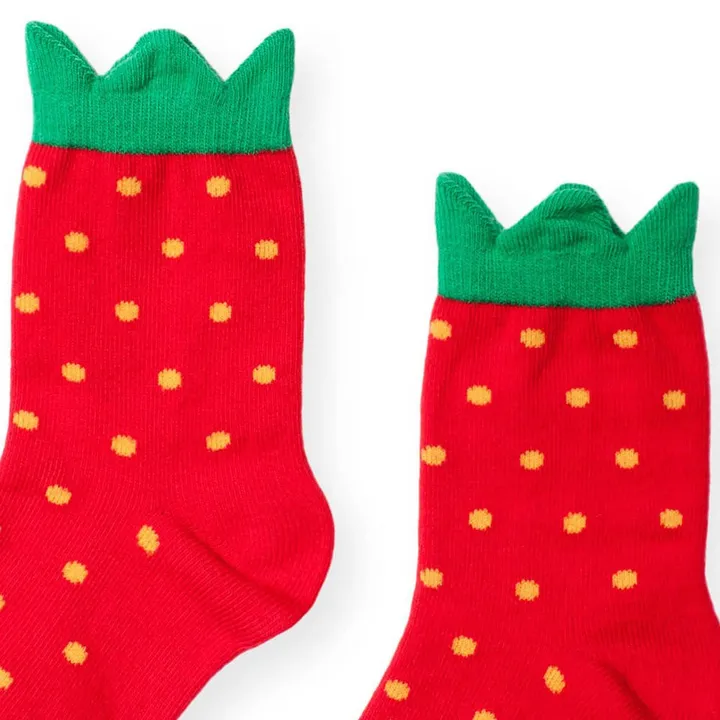 Socken Erdbeeren  | Rot- Produktbild Nr. 2