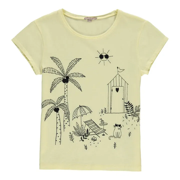 T-shirt Ricami | Giallo limone- Immagine del prodotto n°0