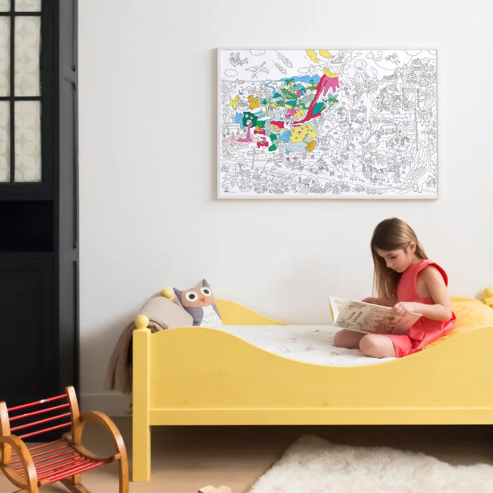 Poster géant à colorier Dinos- Image produit n°1
