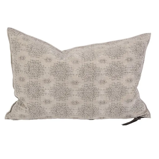 Cojín viceversa Jacquard Kilim Ciment | Gris cemento