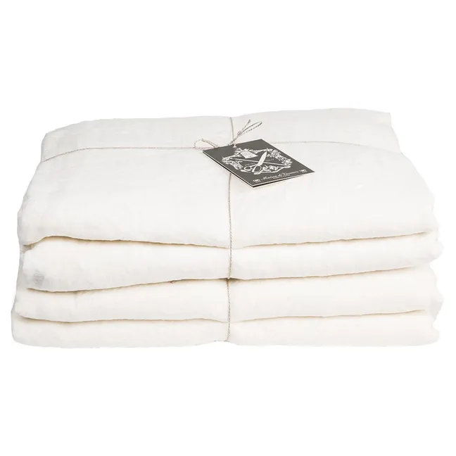 Bettbezug aus Leinen  | Weiß