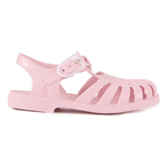 Sun Plastic Sandals  | Pale pink