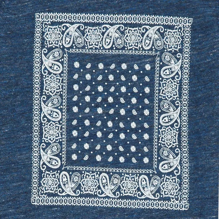Camiseta Jaspeada Bandana | Azul índigo- Imagen del producto n°1