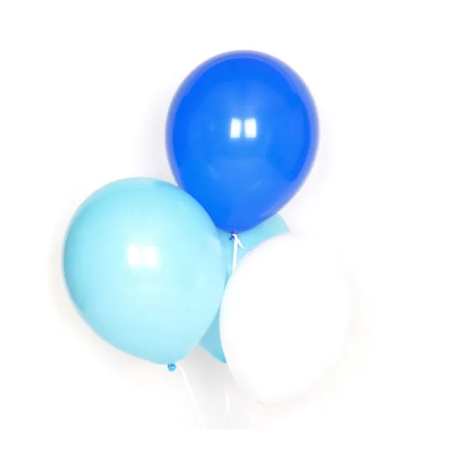 Ballons bleus en latex - Lot de 10 | Bleu