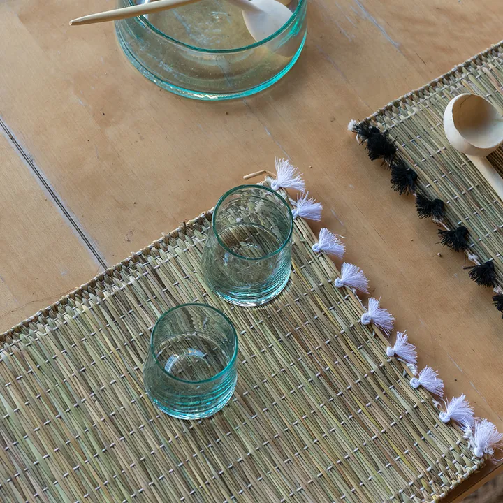Set de table pompons | Blanc- Image produit n°2