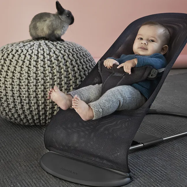 Transat Bliss en tissu maille filet | Gris anthracite
