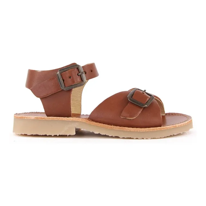 Sonny Leather Sandals | Camel- Product image n°0