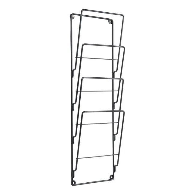 Steel Magazine Rack | Black