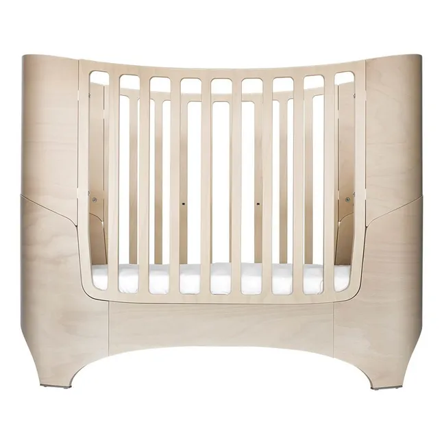 Convertible Oval Cot Complete With Comfort+7 Mattress | Beige limed