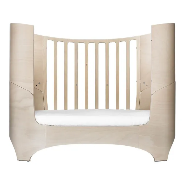 Convertible Oval Cot Complete With Comfort+7 Mattress | Beige limed