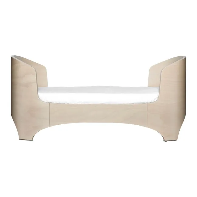 Convertible Oval Cot Complete With Comfort+7 Mattress | Beige limed