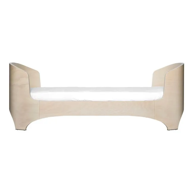 Convertible Oval Cot Complete With Comfort+7 Mattress | Beige limed