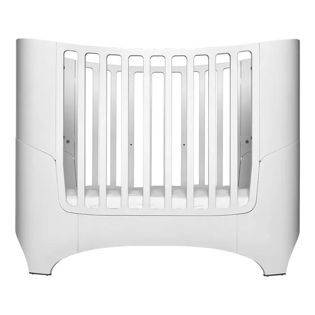 Cuna ovalada evolutiva completa con colchón Comfort+7 | Blanco Satinado