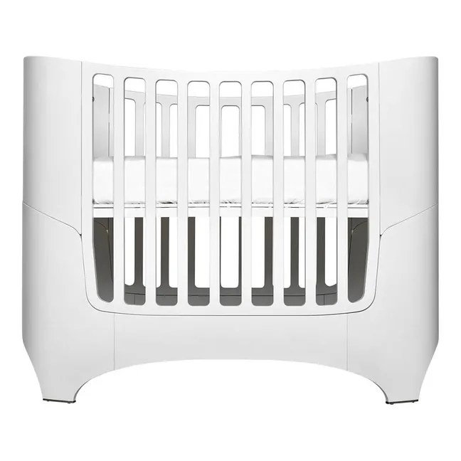 Cuna ovalada evolutiva completa con colchón Comfort+7 | Blanco Satinado