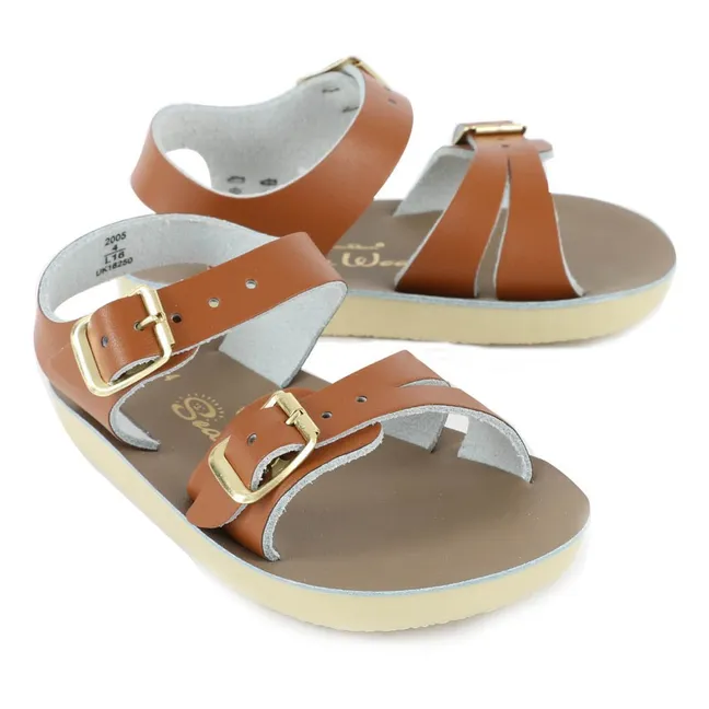 Seawee Leather Waterproof Sandals | Camel