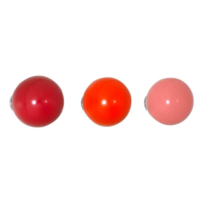 Colgador Coat Dots - Set de 3 - Hella Jongerius, 2013 | Rojo