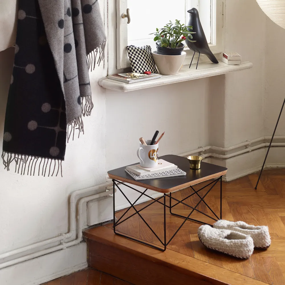 Table d'appoint Occasional LTR - Piétement chromé - Charles & Ray Eames | Blanc- Image produit n°1