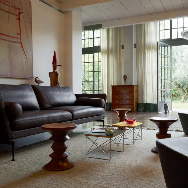 Table d'appoint Occasional LTR - Piétement chromé - Charles & Ray Eames | Blanc