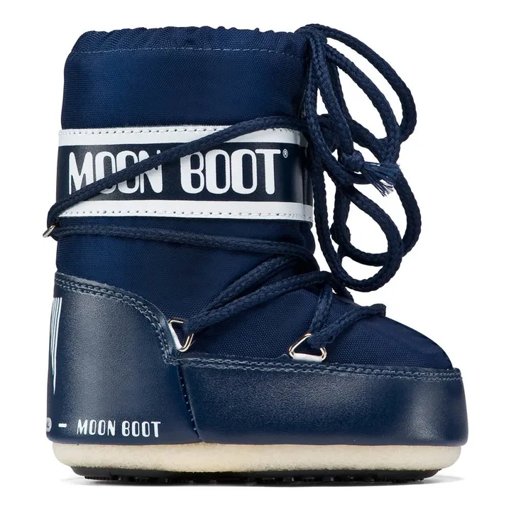 Nylon Mini Moon Boot | Navy blue- Product image n°0