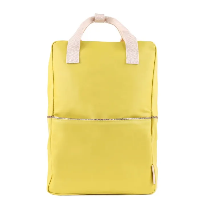 Rucksack aus Baumwolle  | Gelb- Produktbild Nr. 0