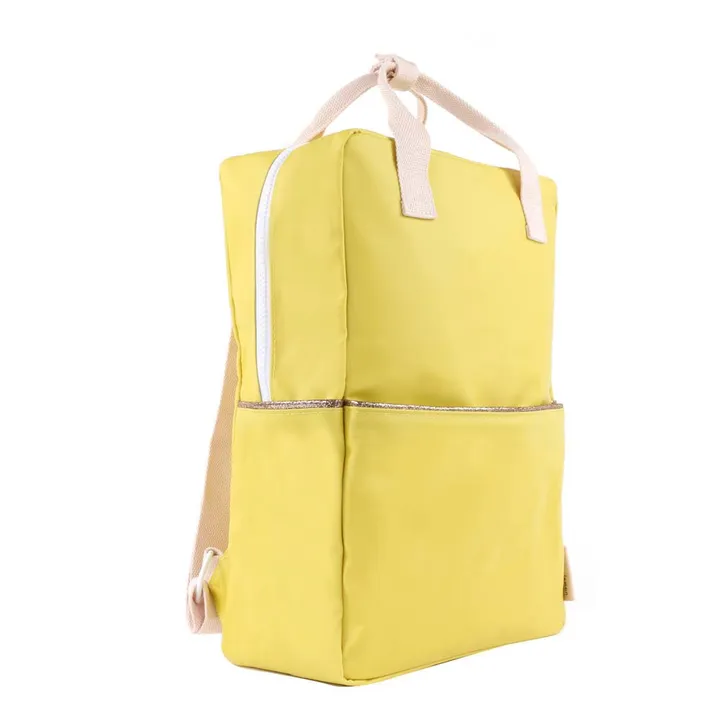 Rucksack aus Baumwolle  | Gelb- Produktbild Nr. 1