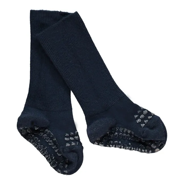 Non-Slip Bamboo Socks | Navy blue