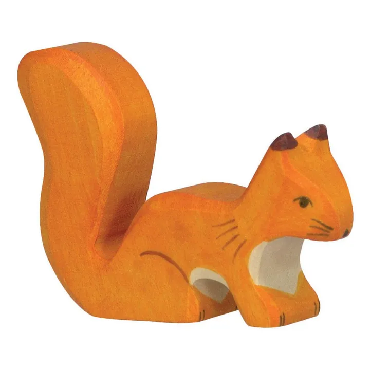Figurine in legno scoiattolo in piedi- Immagine del prodotto n°0