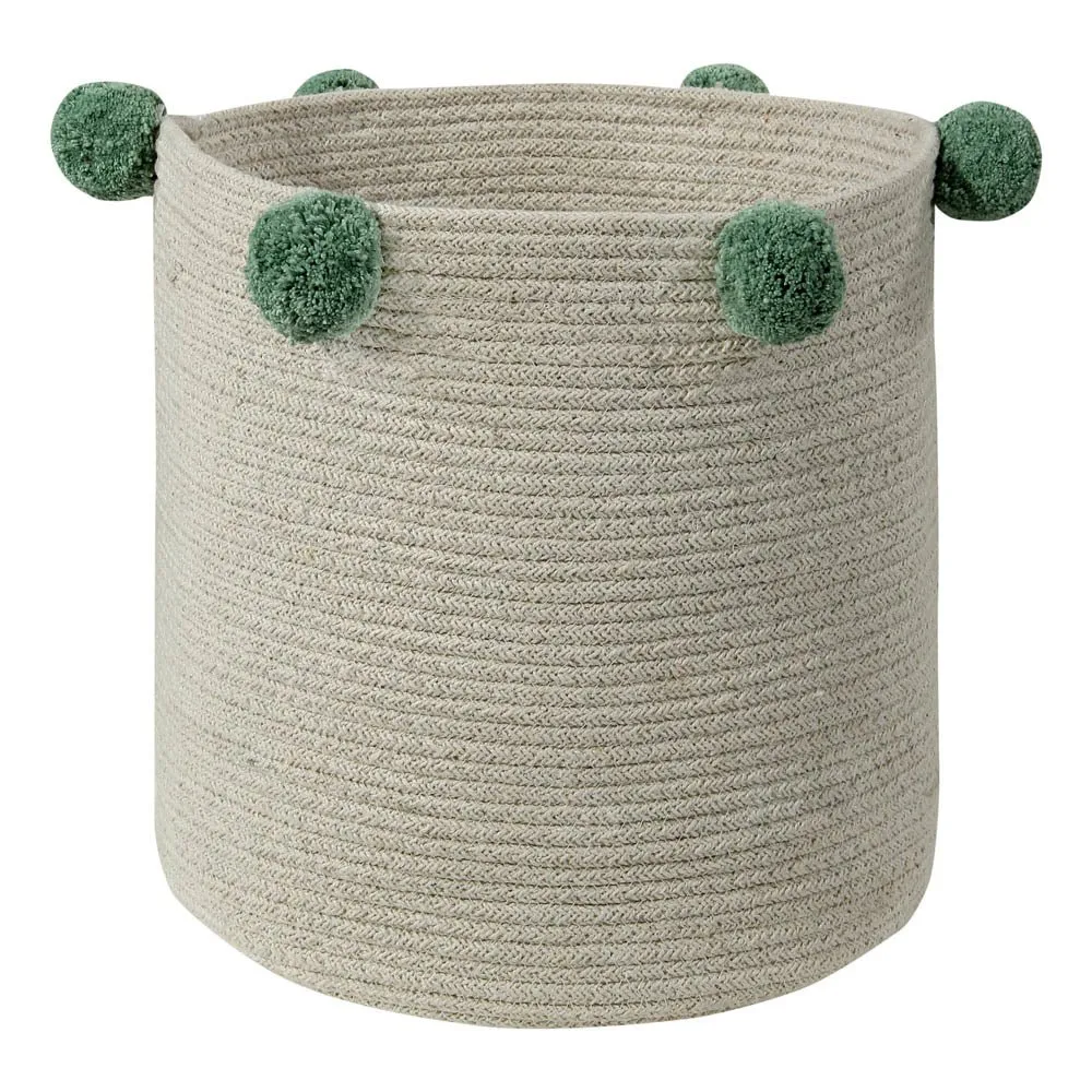 Lorena Canals Green Bubbly Storage Basket