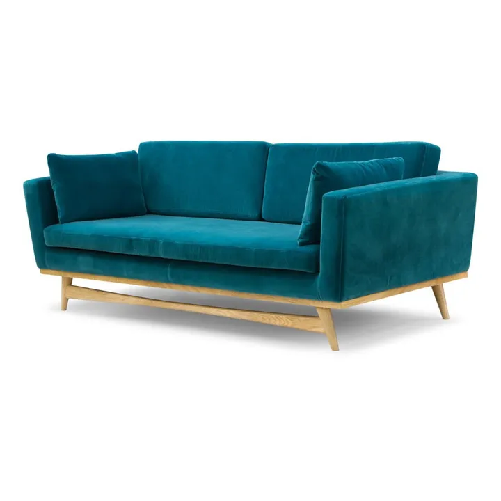 3er-Sofa 210 | Pfauenblau- Produktbild Nr. 2