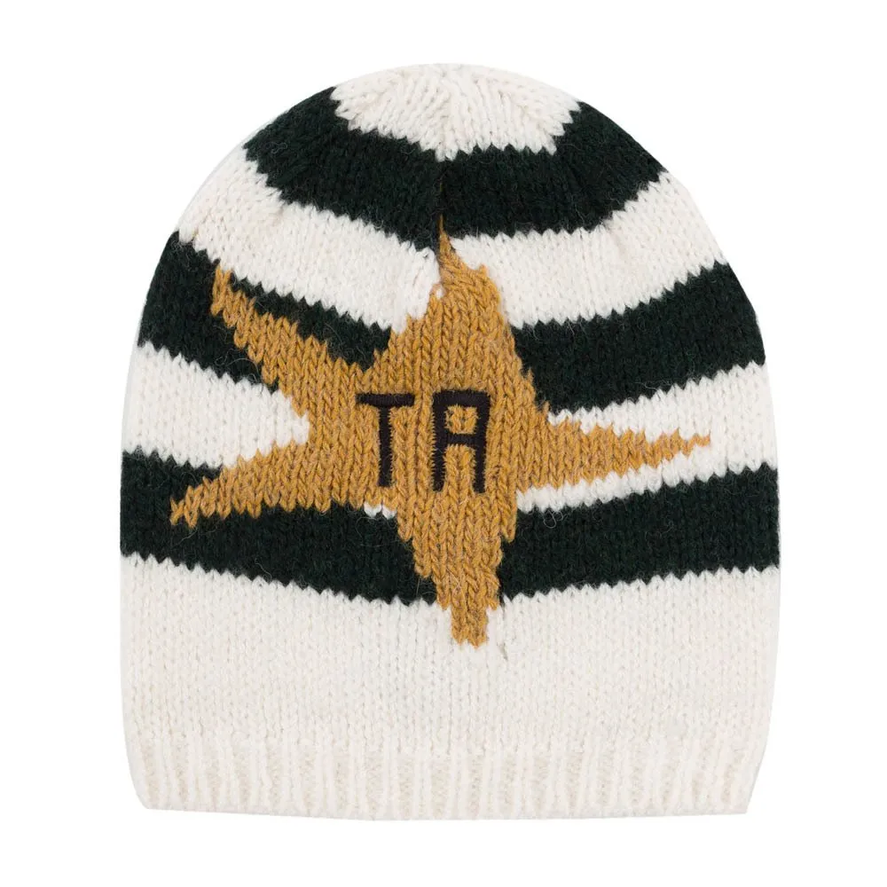 The Animals Observatory Dark Green Pony Striped Hat