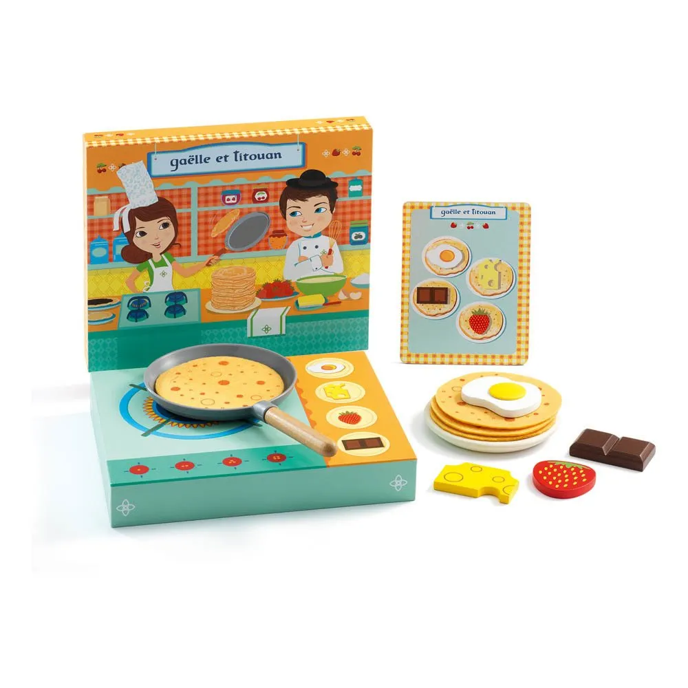 Djeco Multicoloured Gaëlle And Titouan Crêpe Game
