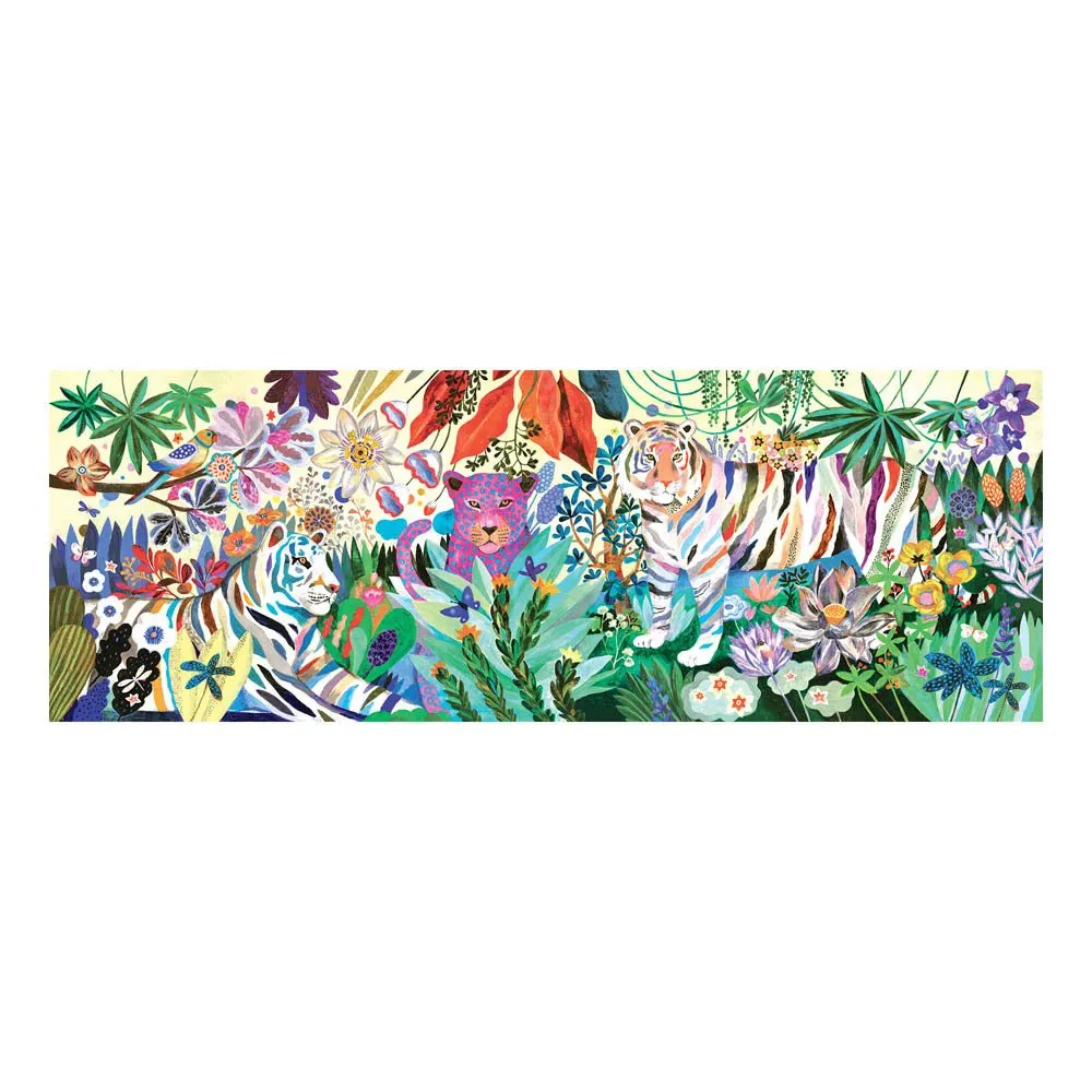 Djeco Multicoloured Giant Rainbow Tigers Puzzle - 1000 Pieces