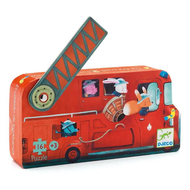Fire Truck Puzzle - 16 Pieces