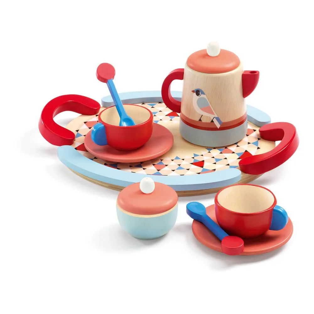 Wooden Tea Set