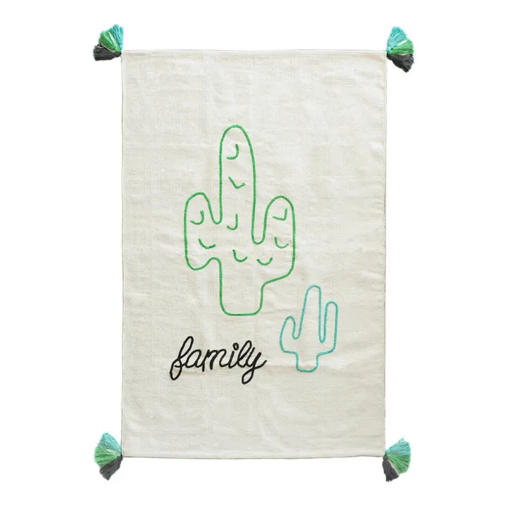 Family Spirit Cotton Rug - Cactus | Green- Product image n°0