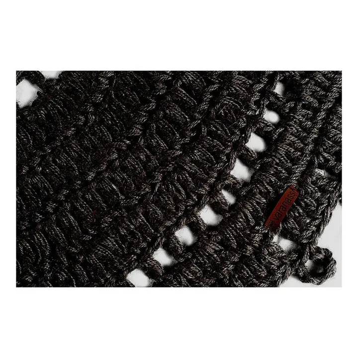 Gypsy Cotton Rug | Black- Product image n°1