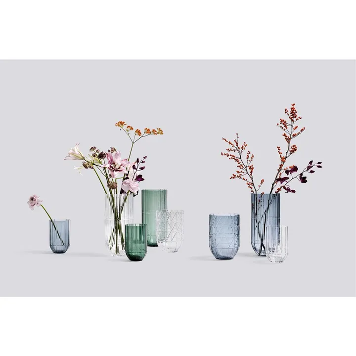 Vaso in vetro Colour, Scholten & Baijings - H 15 cm | Blu- Immagine del prodotto n°1