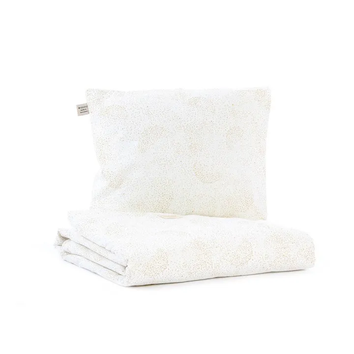 Juego de sábanas Himalaya Bubble de algodón orgánico | Blanco- Imagen del producto n°0