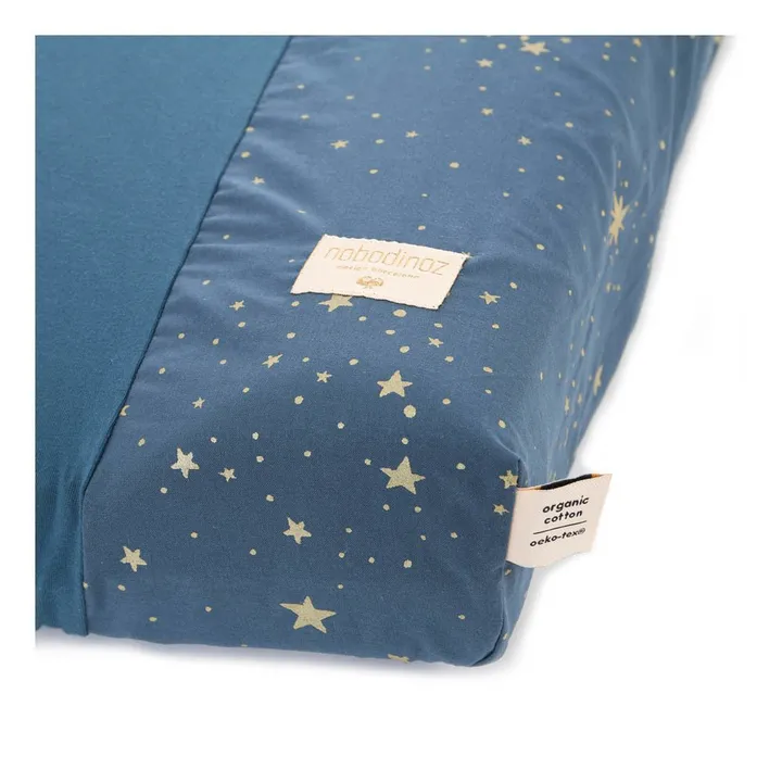 Wickelauflage-Bezug Calma Stella aus Bio-Baumwolle  | Nachtblau- Produktbild Nr. 1