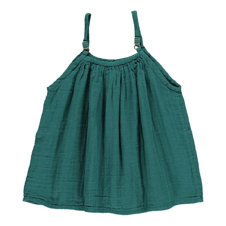 Top Coton Bio Mia | Vert sapin- Image produit n°2