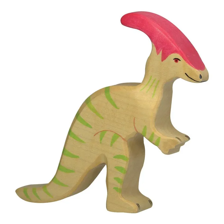 Statuina in legno dinosauro Parasaurolophus- Immagine del prodotto n°0