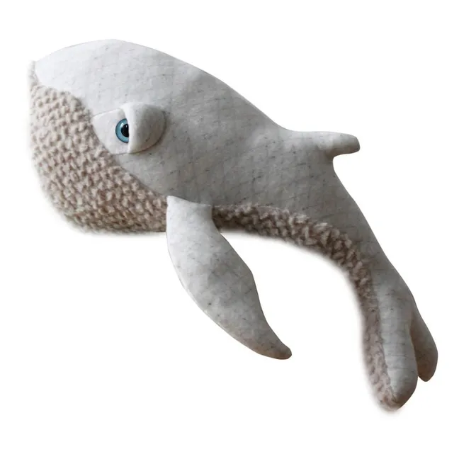 Albino Giant Whale Soft Toy - 62 cm | White