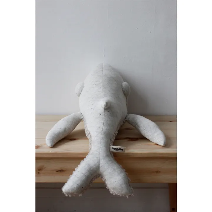Albino Giant Whale Soft Toy - 62 cm | White- Product image n°6