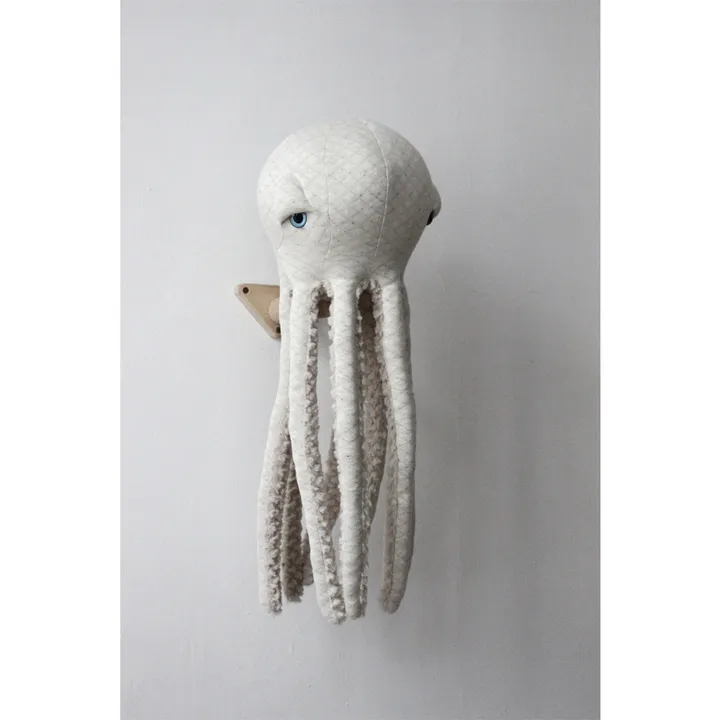 Peluche géante poulpe Albino 60 cm | Blanc- Image produit n°3