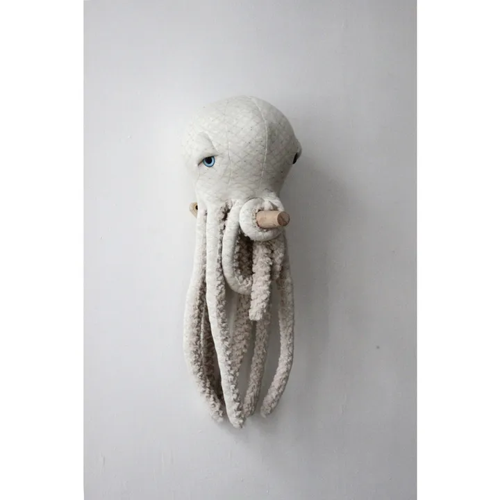 Peluche géante poulpe Albino 60 cm | Blanc- Image produit n°4