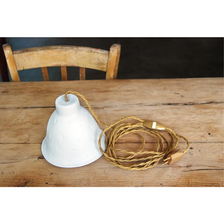 Lámpara portátil de porcelana Byzance, D8,5 cm cordón 3 m- Imagen del producto n°2