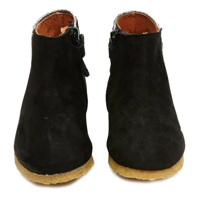 Ida Silver Boots | Black
